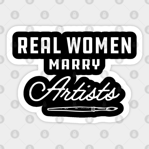 Artist - Real women marry artists Sticker by KC Happy Shop